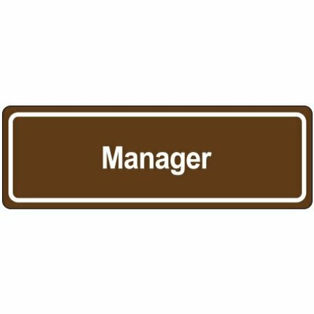 BSC PREFERRED Door Sign - ''Manager'' SN502